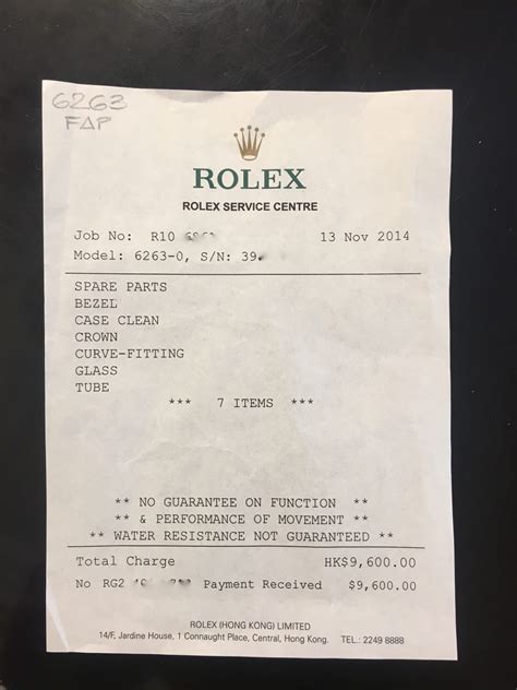 stolen watch receipt.